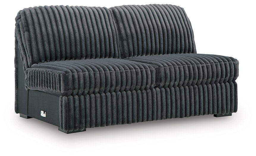 Midnight-Madness Double Chaise 3-Piece Sectional - Aumand's Furniture (North Walpole, NH) 