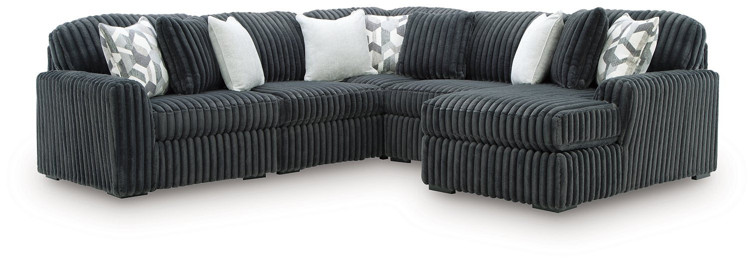 Midnight-Madness Sectional with Chaise - Aumand's Furniture (North Walpole, NH) 
