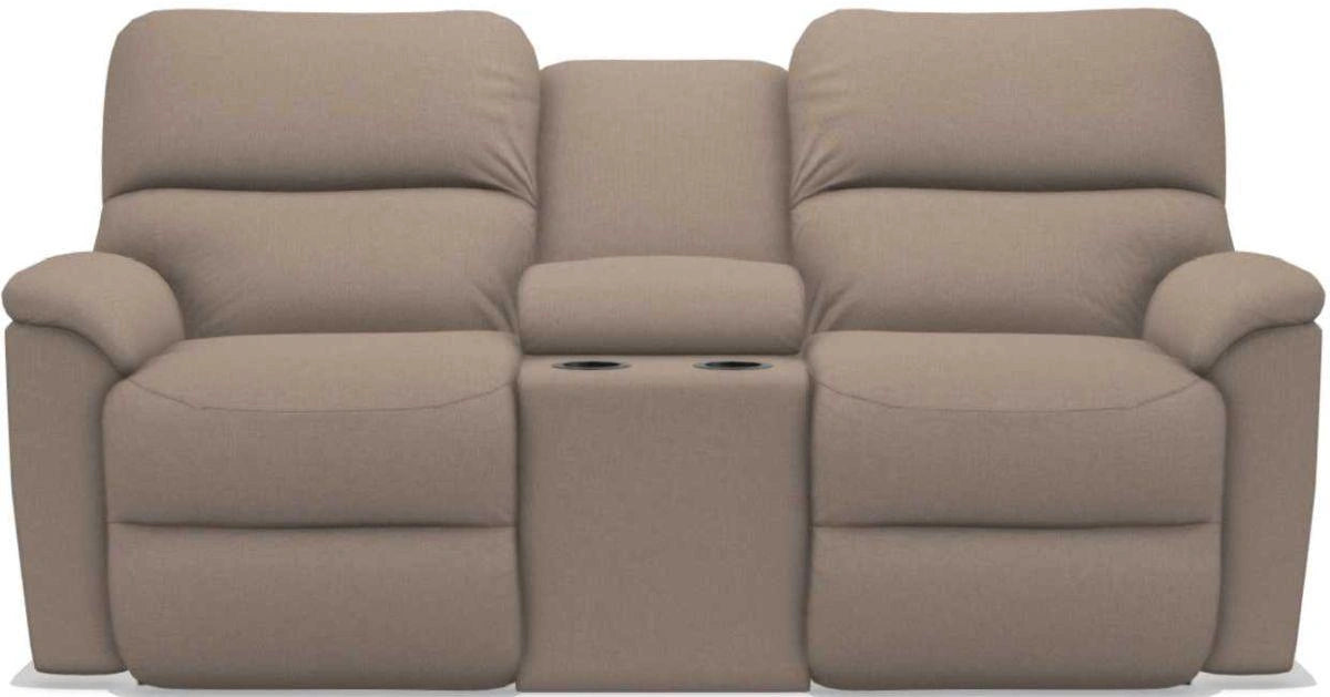 La-Z-Boy Brooks Cashmere Power Reclining Loveseat With Console