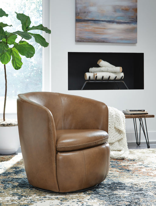 Kierreys Swivel Accent Chair - Aumand's Furniture (North Walpole, NH) 