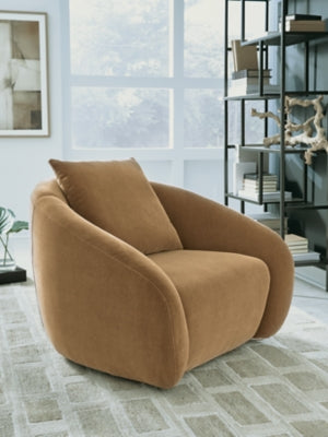 Yahya Swivel Accent Chair - Aumand's Furniture (North Walpole, NH) 