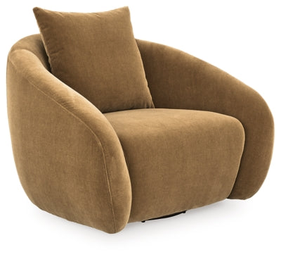 Yahya Swivel Accent Chair - Aumand's Furniture (North Walpole, NH) 