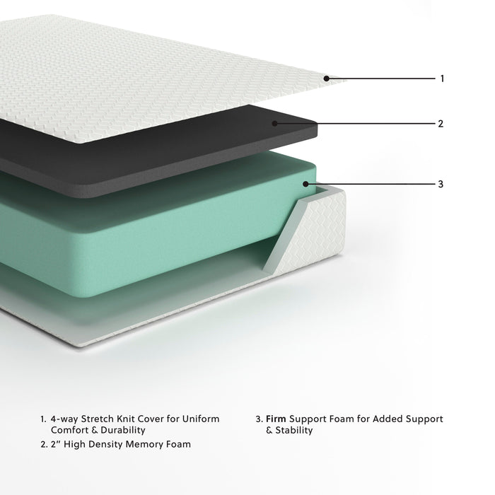 Chime 12 Inch Memory Foam Mattress in a Box - Aumand's Furniture (North Walpole, NH) 