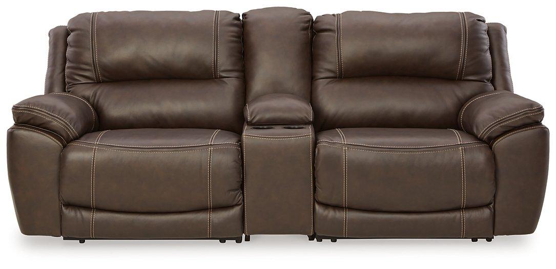 Dunleith Power Reclining Loveseat with Console - Aumand's Furniture (North Walpole, NH) 