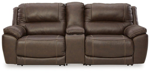 Dunleith Power Reclining Loveseat with Console - Aumand's Furniture (North Walpole, NH) 