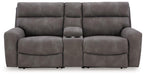 Next-Gen DuraPella Power Reclining Sectional Loveseat with Console - Aumand's Furniture (North Walpole, NH) 