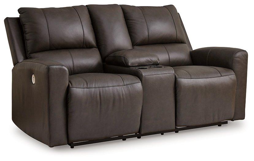 Boxmere Power Reclining Loveseat with Console