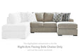 Calnita Sectional with Chaise - Aumand's Furniture (North Walpole, NH) 