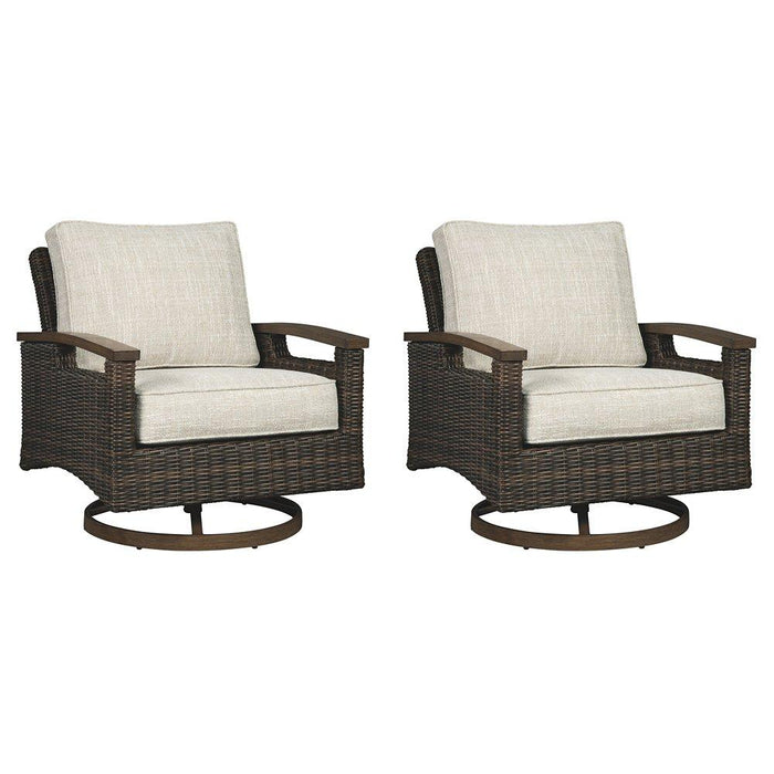 Paradise Trail Outdoor Sofa, Lounge Chairs and Fire Pit Table - Aumand's Furniture (North Walpole, NH) 