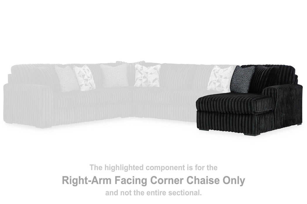 Midnight-Madness Sectional with Chaise - Aumand's Furniture (North Walpole, NH) 