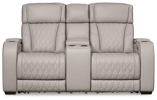 Boyington Power Reclining Loveseat with Console - Aumand's Furniture (North Walpole, NH) 