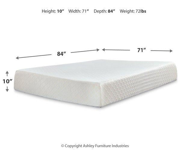 10 Inch Chime Memory Foam Mattress Set - Aumand's Furniture (North Walpole, NH) 