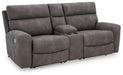 Next-Gen DuraPella Power Reclining Sectional Loveseat with Console - Aumand's Furniture (North Walpole, NH) 