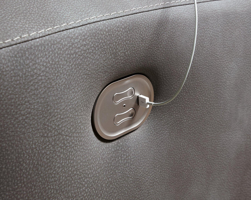 Next-Gen DuraPella Power Reclining Sectional Loveseat with Console - Aumand's Furniture (North Walpole, NH) 