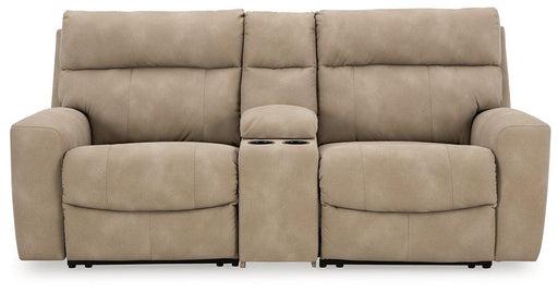 Next-Gen DuraPella Power Reclining Sectional Loveseat with Console - Aumand's Furniture (North Walpole, NH) 