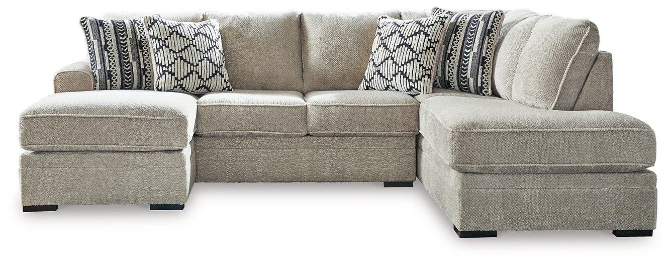 Calnita Sectional with Chaise - Aumand's Furniture (North Walpole, NH) 
