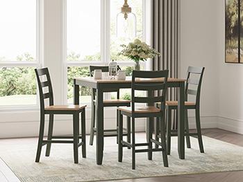 Gesthaven Counter Height Dining Table and 4 Barstools (Set of 5)