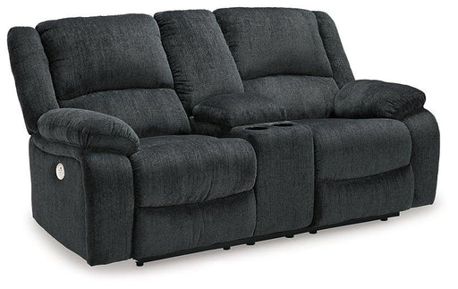 Draycoll Power Reclining Loveseat with Console - Aumand's Furniture (North Walpole, NH) 