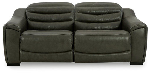 Center Line Power Reclining Sectional Loveseat - Aumand's Furniture (North Walpole, NH) 