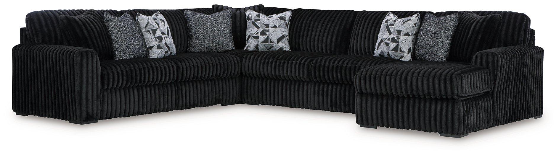 Midnight-Madness Sectional with Chaise - Aumand's Furniture (North Walpole, NH) 