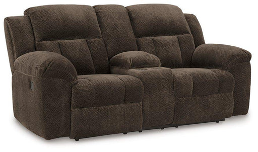 Frohn Reclining Loveseat with Console - Aumand's Furniture (North Walpole, NH) 