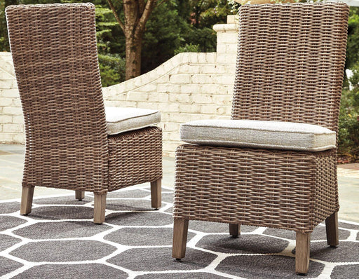 Beachcroft Outdoor Side Chair with Cushion (Set of 2) - Aumand's Furniture (North Walpole, NH) 