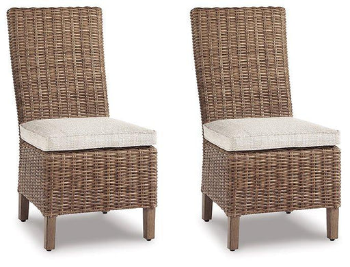 Beachcroft Outdoor Side Chair with Cushion (Set of 2) - Aumand's Furniture (North Walpole, NH) 