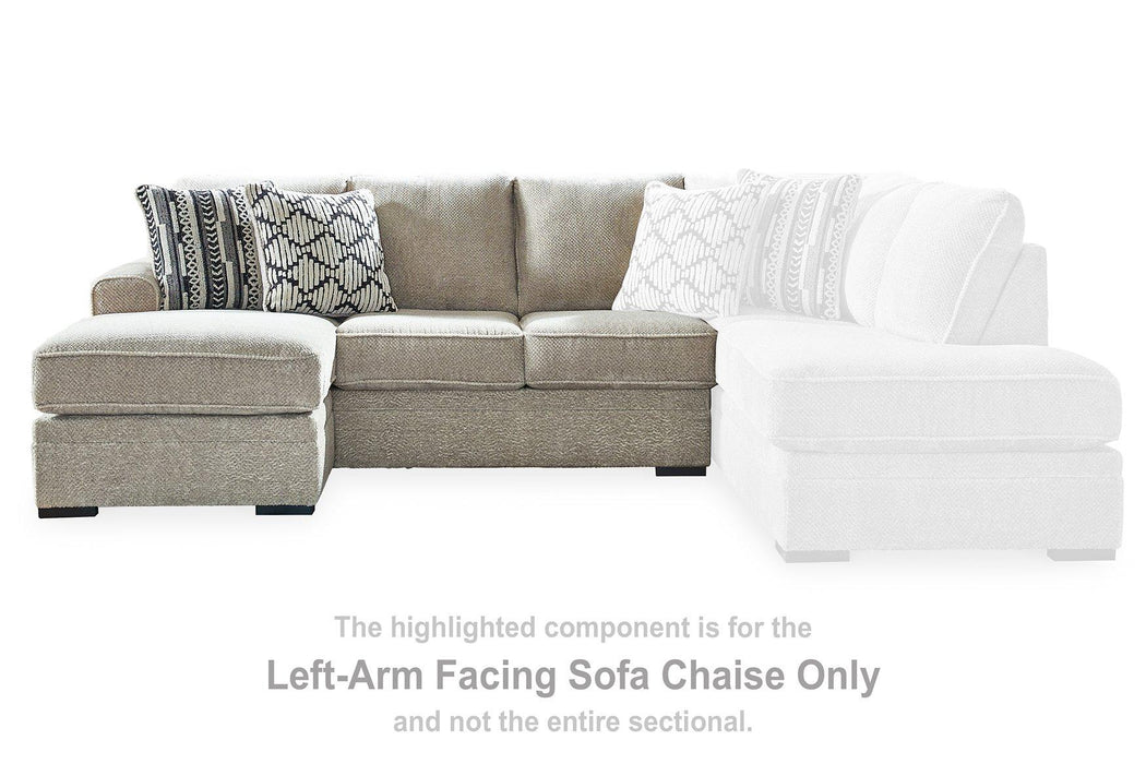 Calnita Sectional with Chaise - Aumand's Furniture (North Walpole, NH) 