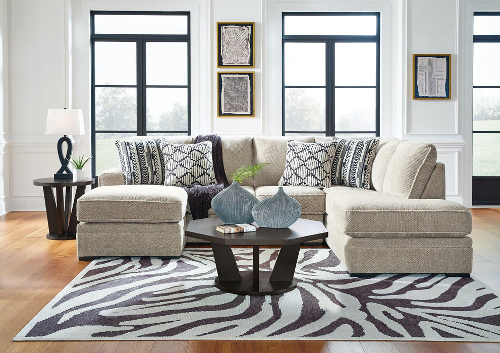 Calnita Sectional with Chaise - Aumand's Furniture (North Walpole, NH) 