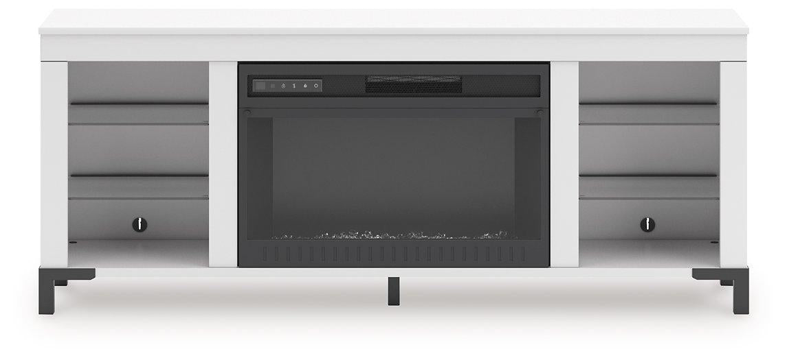Brollevi 60" TV Stand with Electric Fireplace