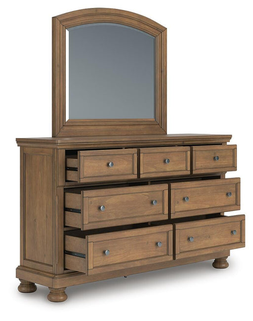 Feddinger Dresser and Mirror - Aumand's Furniture (North Walpole, NH) 