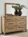 Ridgester Dresser and Mirror - Aumand's Furniture (North Walpole, NH) 