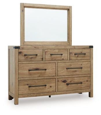 Ridgester Dresser and Mirror - Aumand's Furniture (North Walpole, NH) 