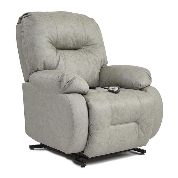 BRINLEY LEATHER SWIVEL GLIDER RECLINER- 8MW85LU