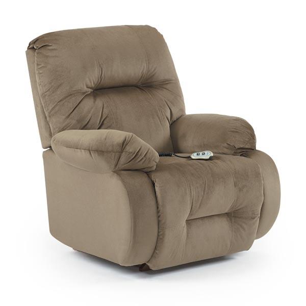 BRINLEY LEATHER SPACE SAVER RECLINER- 8MW84LU