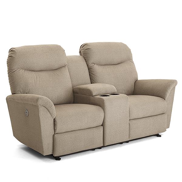 CAITLIN LOVESEAT LEATHER POWER SPACE SAVER LOVESEAT- L420CP4