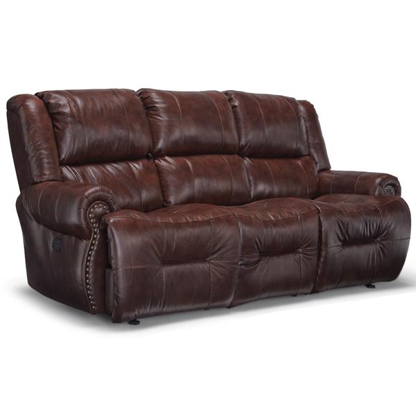 GENET COLLECTION LEATHER POWER RECLINING SOFA W/ FOLD DOWN TABLE- S960CZ4