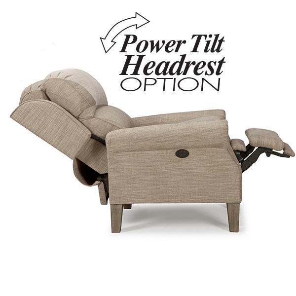 JOANNA LEATHER POWER HEAD TILT HIGH LEG RECLINER - 0LZ20RLU