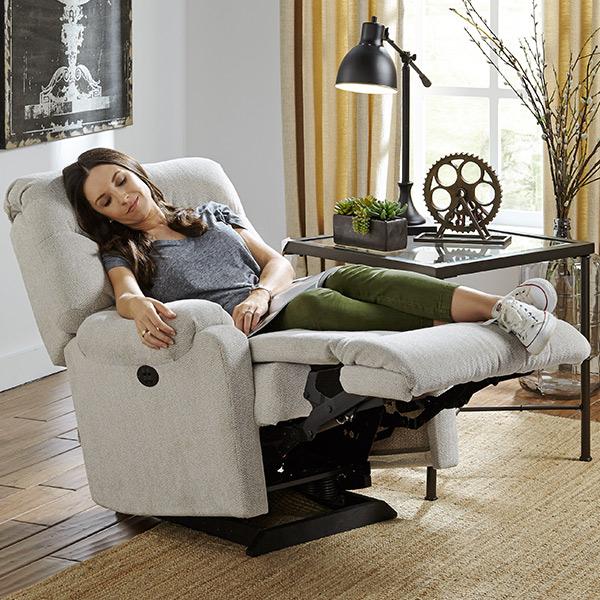 SEDGEFIELD POWER HEAD TILT SWIVEL GLIDER RECLINER- 9AZ65