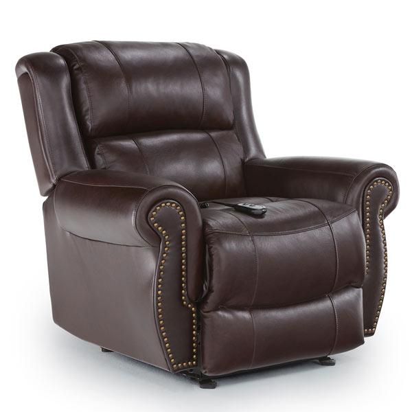 TERRILL LEATHER SWIVEL GLIDER RECLINER- 8N75LU