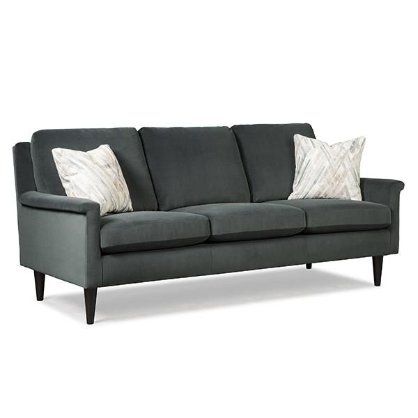 DACEY COLLECTION LEATHER STATIONARY SOFA- S11BNLU