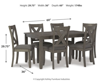 Caitbrook Dining Table and Chairs (Set of 7) - Aumand's Furniture (North Walpole, NH) 