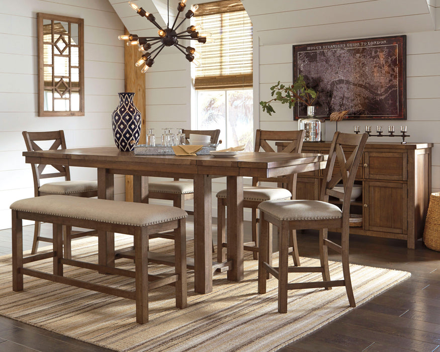 Moriville Counter Height Dining Set - Aumand's Furniture (North Walpole, NH) 