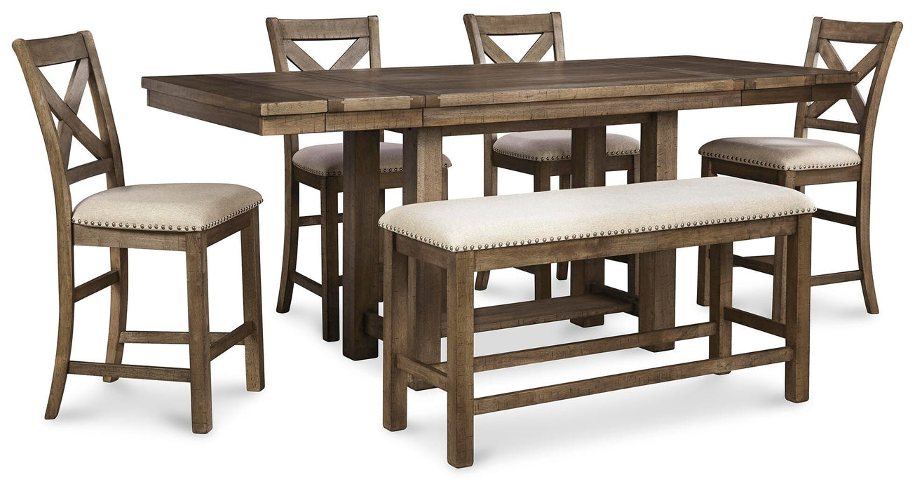 Moriville Counter Height Dining Set - Aumand's Furniture (North Walpole, NH) 