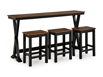 Wildenauer Counter Height Dining Table and 3 Barstools Set - Aumand's Furniture (North Walpole, NH) 