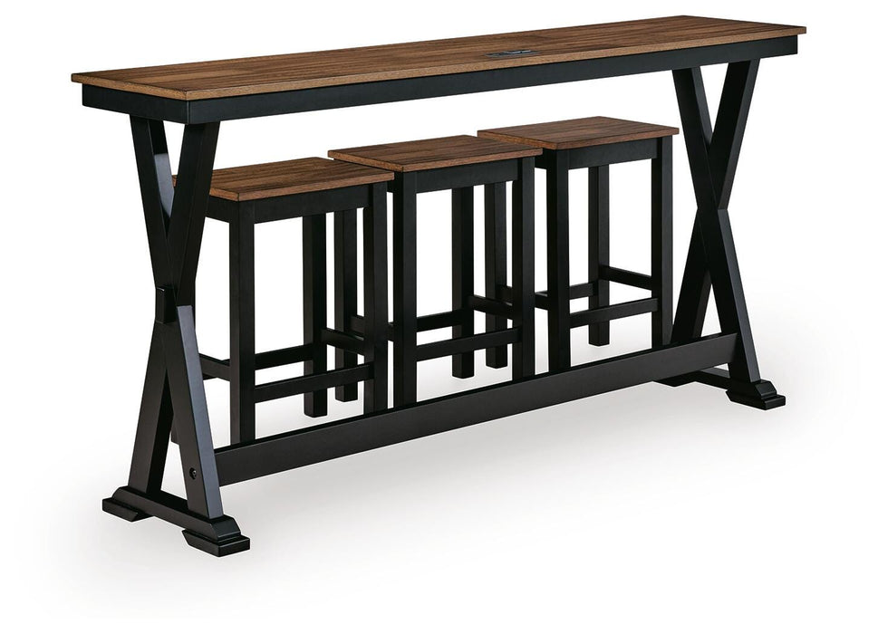 Wildenauer Counter Height Dining Table and 3 Barstools Set - Aumand's Furniture (North Walpole, NH) 