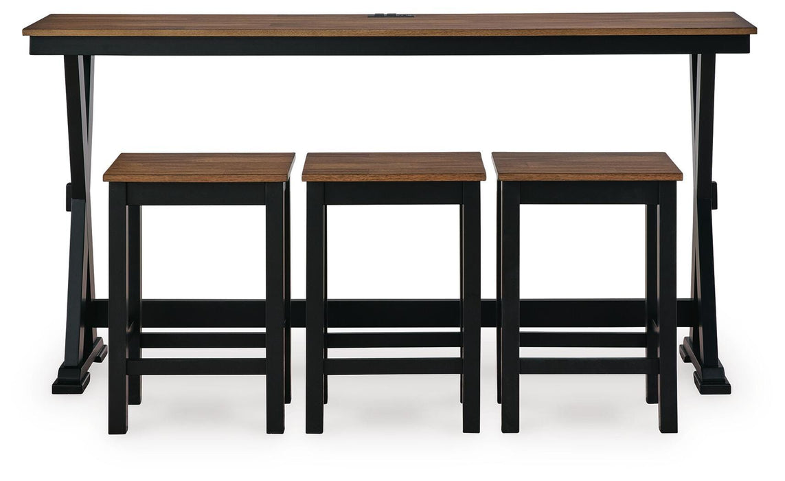 Wildenauer Counter Height Dining Table and 3 Barstools Set - Aumand's Furniture (North Walpole, NH) 