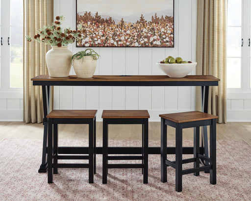 Wildenauer Counter Height Dining Table and 3 Barstools Set - Aumand's Furniture (North Walpole, NH) 