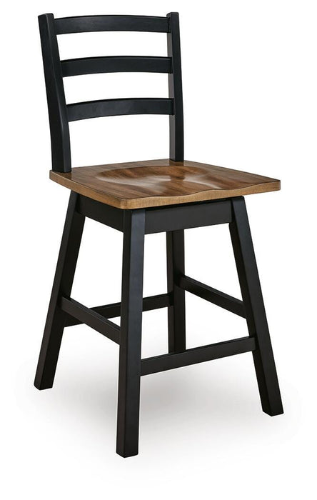Wildenauer Counter Height Swivel Barstool - Aumand's Furniture (North Walpole, NH) 