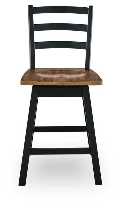 Wildenauer Counter Height Swivel Barstool - Aumand's Furniture (North Walpole, NH) 